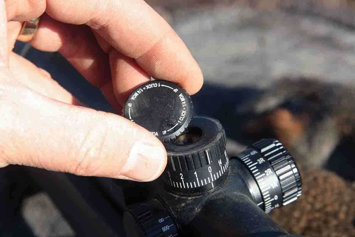 Bushnell’s Tool-less Locking Turrets allow returning turrets to zero after sight-in. Just click the turret down to lock it, unscrew the top retaining cap with your fingers, remove the turret cap and return to zero.